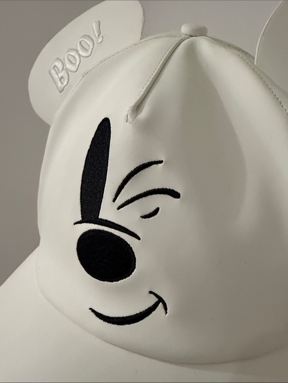 Cakeworthy Mickey Ghost Ear Hat Glow in the Dark Disney Halloween Cap BOO!